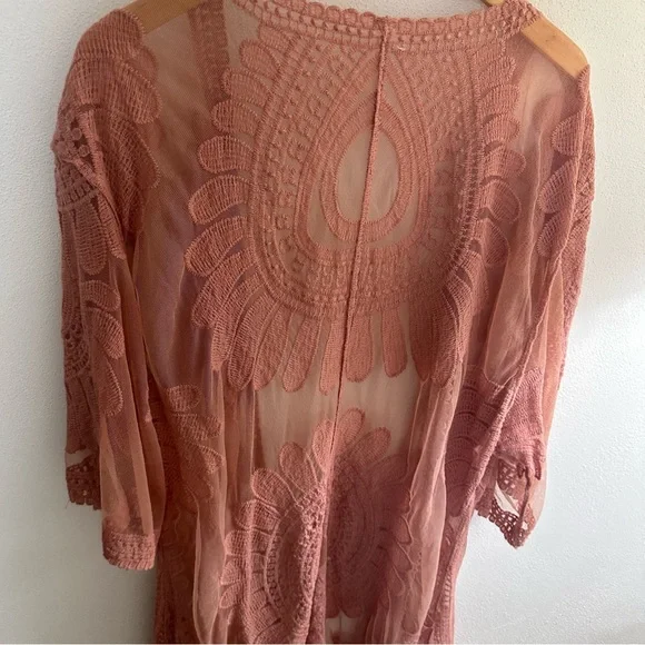 Agnes & Dora lace duster pale pink XXL - Picture 5 of 5